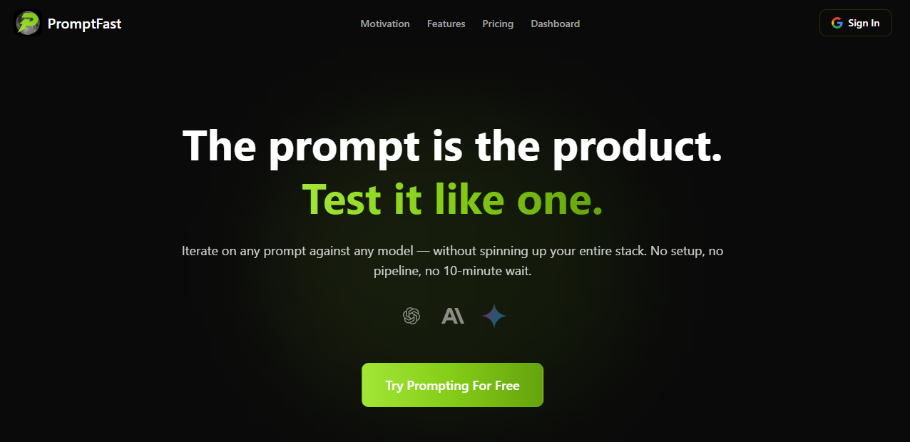 promptfast.dev image